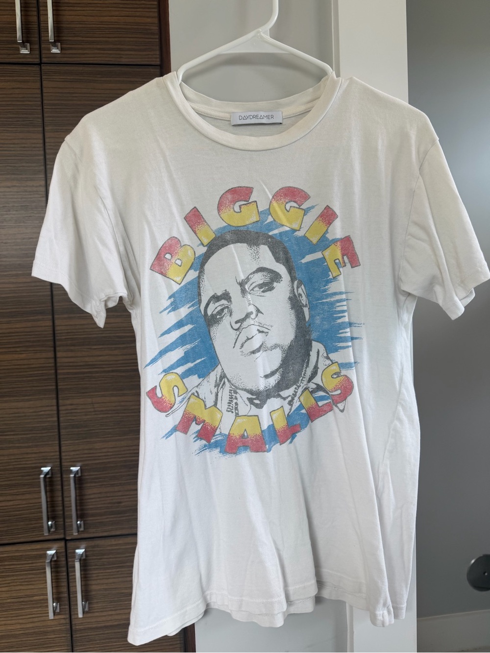 Daydreamer White Biggie Smalls Retro Graphic Tee